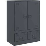 vidaXL Visoka komoda antracit 67 x 39 x 95 cm čelična | shoptok.hr