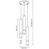  Brilagi - Visilica na sajli POKER 3xGU10/25W/230V plava | Eponuda.com