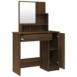  Toaletni stolić s ogledalom smeđa boja hrasta 86,5x35x136 cm | Eponuda.ba