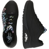 Skechers Nizke superge 'Uno-Spread the Love' voda / meta / roza / črna | Shoptok.si