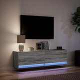  Zidni TV ormarić s LED svjetlima siva boja hrasta 140x31x38 cm | Eponuda.ba