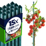 KADAX Podpora za rastline 120 cm kol za paradižnik s premazom 11 mm 15 kosov, (5000362469) | Shoptok.si