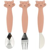 Trixie Otroški silikonski pribor set 3 kosi Mrs. Cat | Shoptok.si