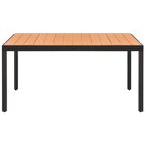  Vrtni stol smeđi 150 x 90 x 74 cm aluminijum i WPC | Eponuda.ba