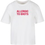 Mister Tee Women's T-shirt Allergic To Idiots white | Shoptok.si