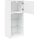 TV ormarići s LED svjetlima 2 kom bijeli 40,5x30x90 cm | shoptok.hr