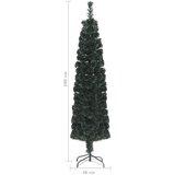  Umjetno tanko božićno drvce sa stalkom 180 cm optička vlakna | shoptok.hr