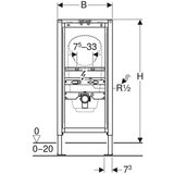 Geberit 111.686.00.1 Duofix univerzalni element za pisoar | Shoptok.si