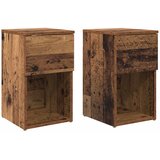 vidaXL Ormarić za krevet 2 pcs Staro drvo 29 x 31 5 x 49 cm - Staro drvo 2 Cijene
