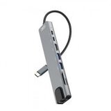 XO HUB003 8 u 1 USB-C Adapter Sivi | Eponuda.ba