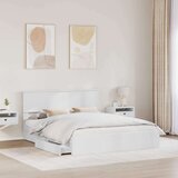  Krevet s od storage Bijelo 160 x 200 cm Konstruirano drvo | shoptok.hr