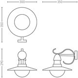 Philips Topiary zidna spoljašnja svetiljka crna 1xmax60W E27 230V | Eponuda.com