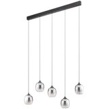  Redo 01-3490 -LED prigušiva luster na sajli KHADI 5xLED/5,2W/230V crna/zadimljena | Eponuda.com