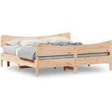 Furnova Posteljni okvir brez vzmetnice 200x200 cm trdna borovina, (21943113) | Shoptok.si