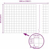 Euro ograda Siva 0,6 x 50 m Željezo prekriveno PVC-om | shoptok.hr