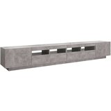 vidaXL TV omarica z LED lučkami betonsko siva 260x35x40 cm | Shoptok.si