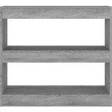 vidaXL knjižna omara/pregrada siva sonoma 80x30x72 cm iverna plošča | Shoptok.si