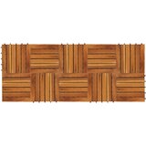  Pločice za decking 10 pcs Smeđa 30 x 30 cm Acacijsko drvo | Eponuda.com