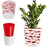 KADAX Vložek za cvetlični lonec iz plastike za rože in rastline 19 cm rdeč, (5000353160) Slike
