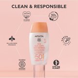 Apivita Bee Sun Safe Daily Age Repair Tinted Fluid SPF50 tonirana zaščitna krema SPF 50 50 ml | Shoptok.si