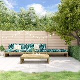 The Living Store Vrtna garnitura 4-delna z blazinami impregnirana trdna borovina - Vrtna Sedežna Garnitura, (21479736) | Shoptok.si