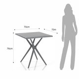 Tomasucci Jedilna miza 70x70 cm Sabine – | Shoptok.si