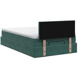  Podesivi krevet s madracem Tamnozelena 120 x 200 cm Baršun - Tamnozelena 120 x 200 cm Dizajn s rombovima | shoptok.hr