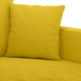  2-dijelni set sofa s jastucima žuti baršunasti | Eponuda.com