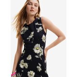 Desigual Haljina žuta / crna / bijela | shoptok.hr