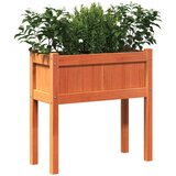 Vrtna sadilica s nogama voštano smeđa 70x31x70 cm od borovine | shoptok.hr