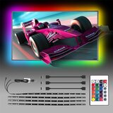 Aigostar set od 4 prigušive led rgb trake 0,5m LED/2,5W/5V IP65 + daljinski upravljač | Eponuda.com
