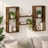  Zidna polica Dimljeni hrast 102 x 17 x 59 cm Prerađeno drvo | shoptok.hr