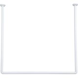 Tendance držač zavjese za kadu kutni 80x80x80 cm aluminij, bijeli | Eponuda.ba
