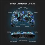 EasySMX brezžični switch pro krmilnik za nintendo switch/lite/oled z 4 programabilnimi gumbi - modra odprta embalaža | Shoptok.si