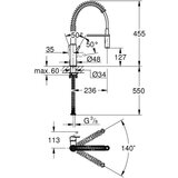 Grohe 30361000 Get vrtljiva kuhinjska armatura | Shoptok.si