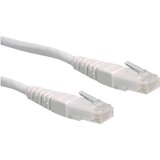 Roline 21.15.1566 RJ45 omrežni kabel\, patch kabel cat 6 u/utp 5.00 m bela 1 kos, (20421006) | Shoptok.si