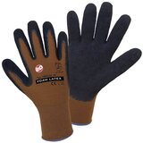 L+D worky Fino pletene rokavice FOAM LATEX, DE 12 parov, rjave/črne barve, velikost 10 Cene