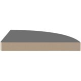 vidaXL plutajuće kutne police 4 kom sjajne sive 35 x 35 x 3,8 cm MDF | shoptok.hr