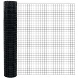 vidaXL Euro ograda s 10 postova siva 1.5x10 m čelik | shoptok.hr