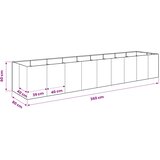  Vrtna saksija Antracit 360 x 80 x 60 cm Čelična vrata | shoptok.hr