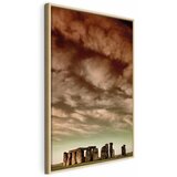  Slika - Clouds Over Stonehenge (1 Part) Vertical 60x90 U prirodnom drvenom okviru | shoptok.hr