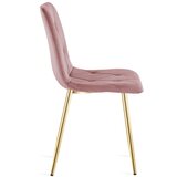 Libra stolica - ružičasti baršun / zlatne noge x 4 | shoptok.hr
