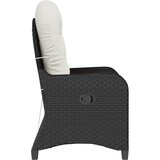  Naslonjač s jastukom Crna 56 x 66 x 95 cm poliratan | shoptok.hr