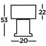 XXXL namizna svetilka clarendon 40/53/20 cm | Shoptok.si
