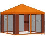  Vrtna sjenica sa stranicama 3 x 3 m Narančasta | shoptok.hr