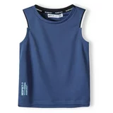 MINOTI Tehnička sportska majica morsko plava / svijetloplava / crna / bijela