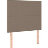  Krevet box spring s madracem LED smeđesivi 90x200 cm tkanina | shoptok.hr