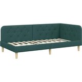  Kutni okvir kreveta Tamnozelena 100 x 200 cm tkanina | shoptok.hr