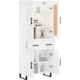  Visoka komoda bijela 69,5x34x180 cm konstruirano drvo | shoptok.hr