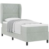  Krevet s opruga kutije Svijetlo siva 200 x 80 cm Baršun | shoptok.hr